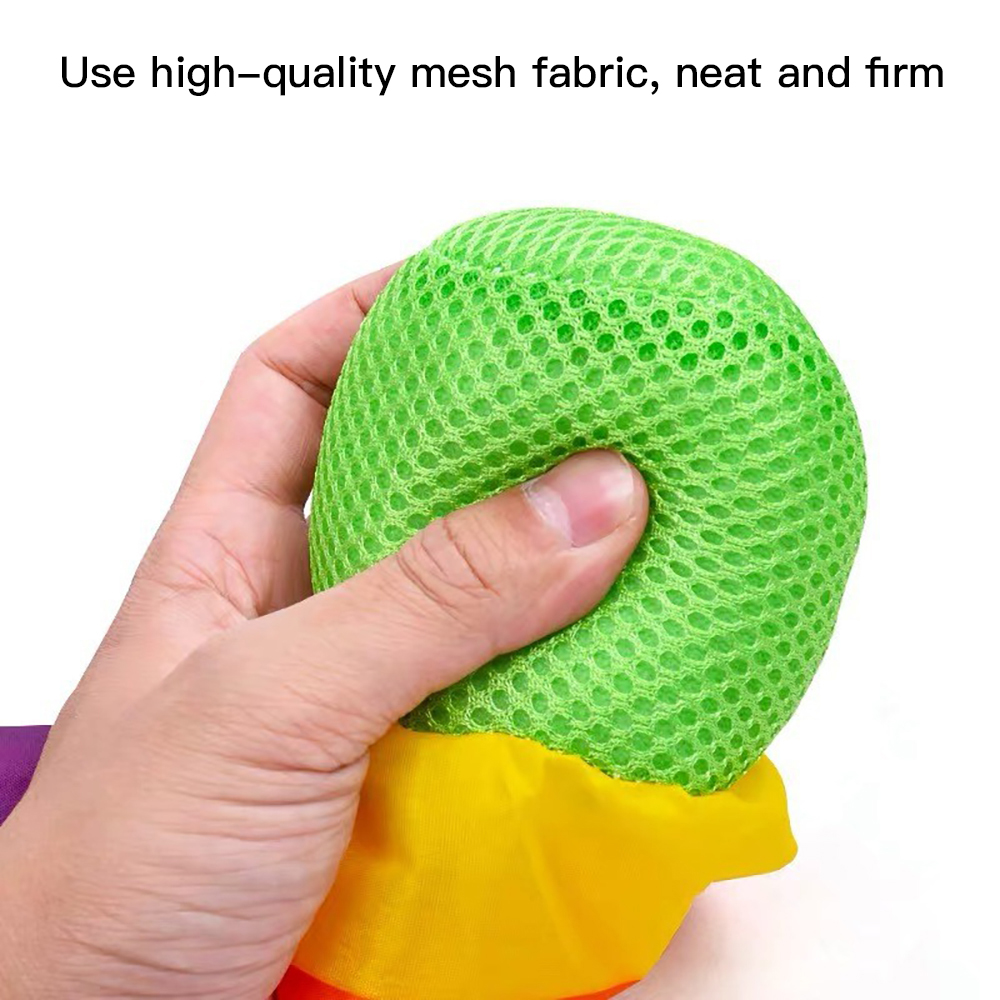 Mẫu Giáo Tay Ném Bóng Bao Cát Rainbow Bóng Đồ Chơi Vui Nhộn Nơ Bóng Trẻ Em Đồ Chơi Tập Luyện Thể Dục Thể Chất Ngoài Trời Đạo Cụ