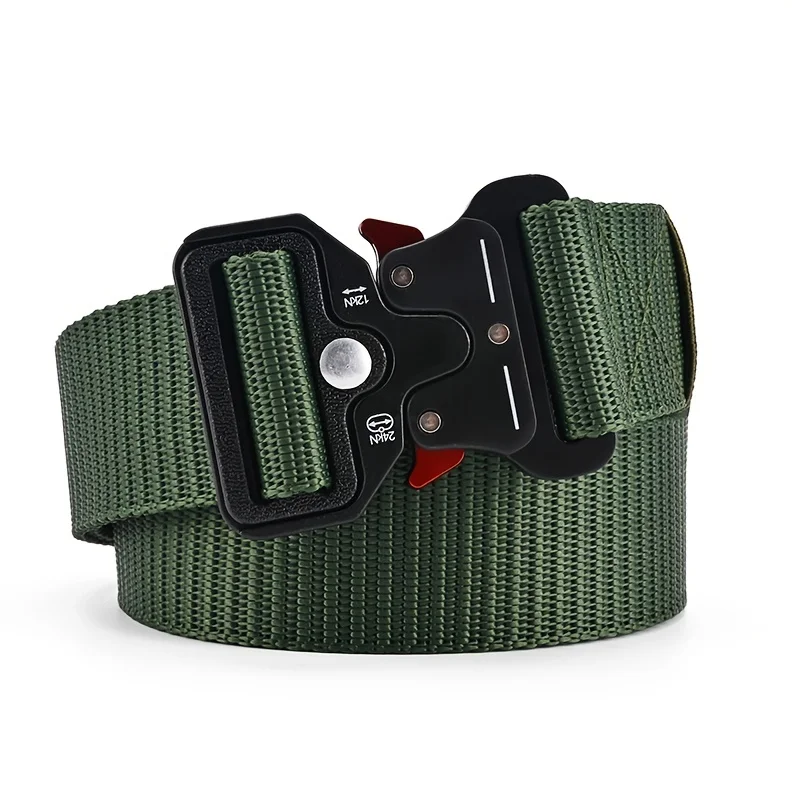 เข็มขัดผู้ชายการล่าสัตว์กลางแจ้งยุทธวิธีเข็มขัดบุรุษ Multifunctional COMBAT Survival ผ้าใบคุณภาพสูงไนลอนเข็มขัดบุรุษเข็มขัดกีฬา