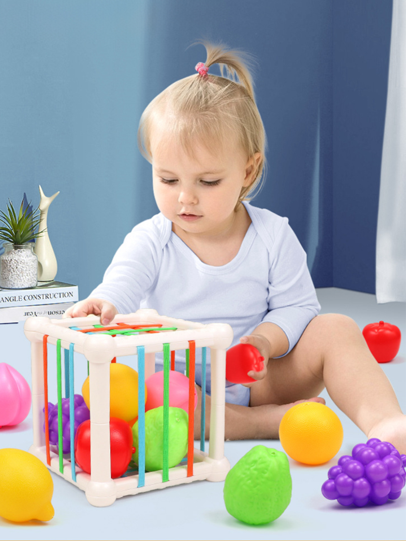 7 Stück Kinder pädagogische Würfel form passend zum Stapeln Lernspiel zeug Lernspiel spiele Babys pielzeug