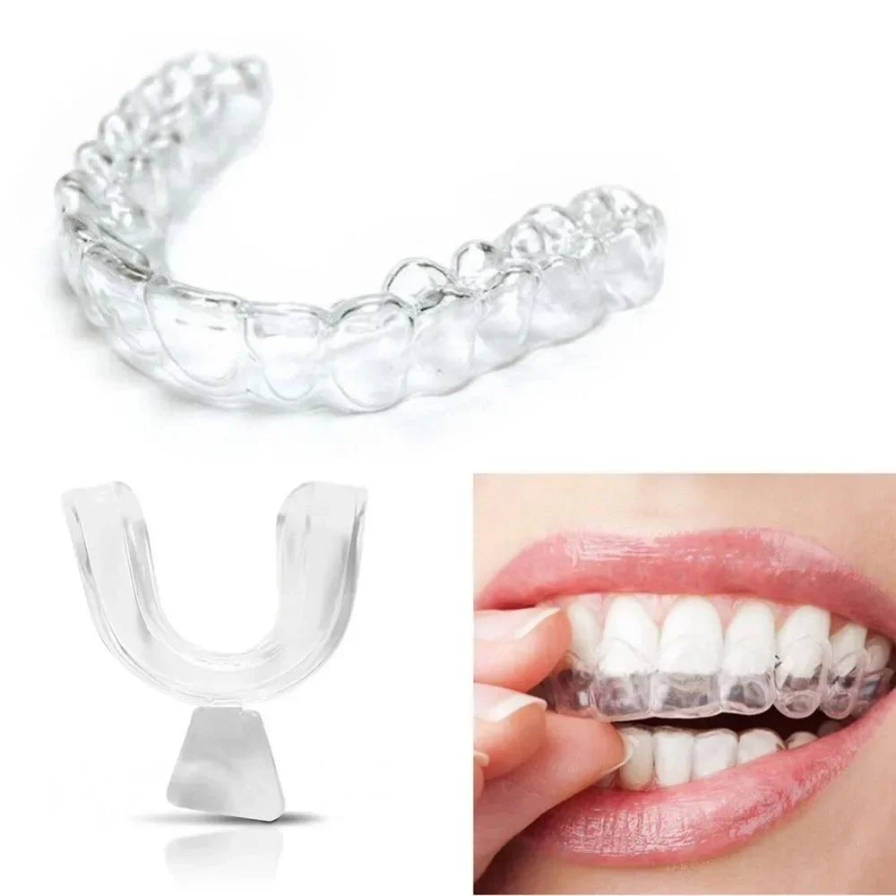 Protector bucal nocturno de silicona para apretar los dientes, ayuda para dormir, bandeja bucal para blanquear los dientes, bandeja Dental formada con calefacción DIY