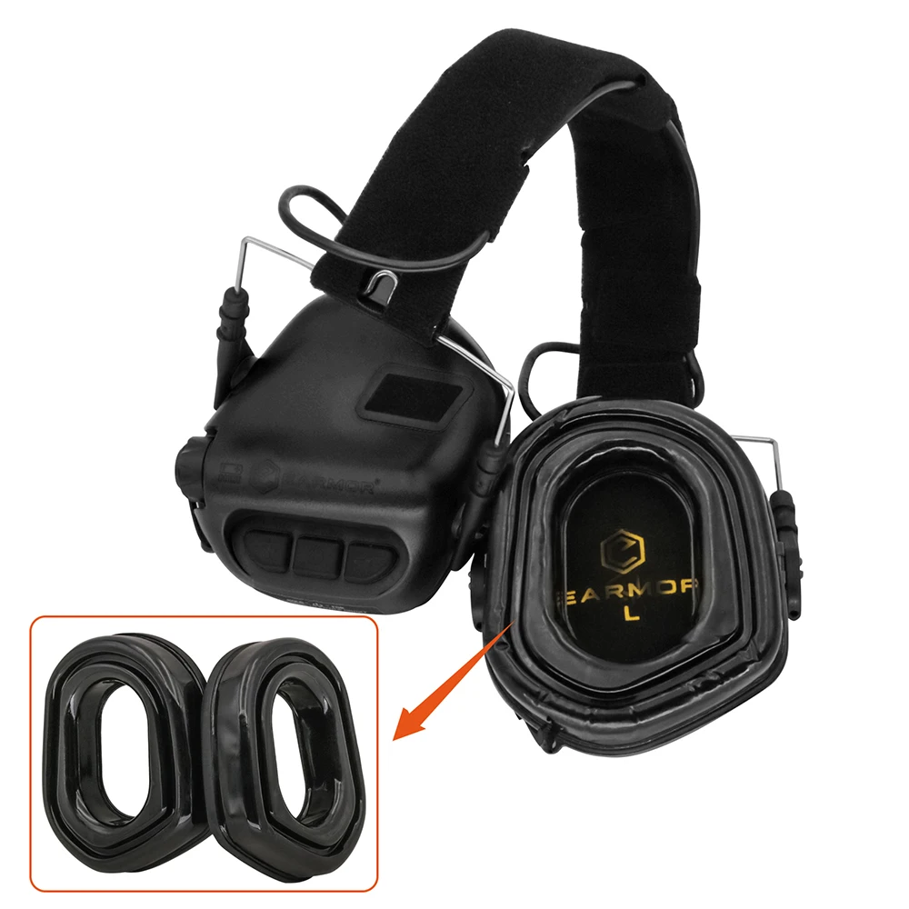 M31 Airsoft Tai Nghe EARMOR Gel Miếng Đệm Tai Nghe Cho EARMOR M31/M32 Chiến Thuật Tai Nghe Quân Sự Chống Ồn Ào Chụp Tai Nghe Chụp Tai phụ Kiện