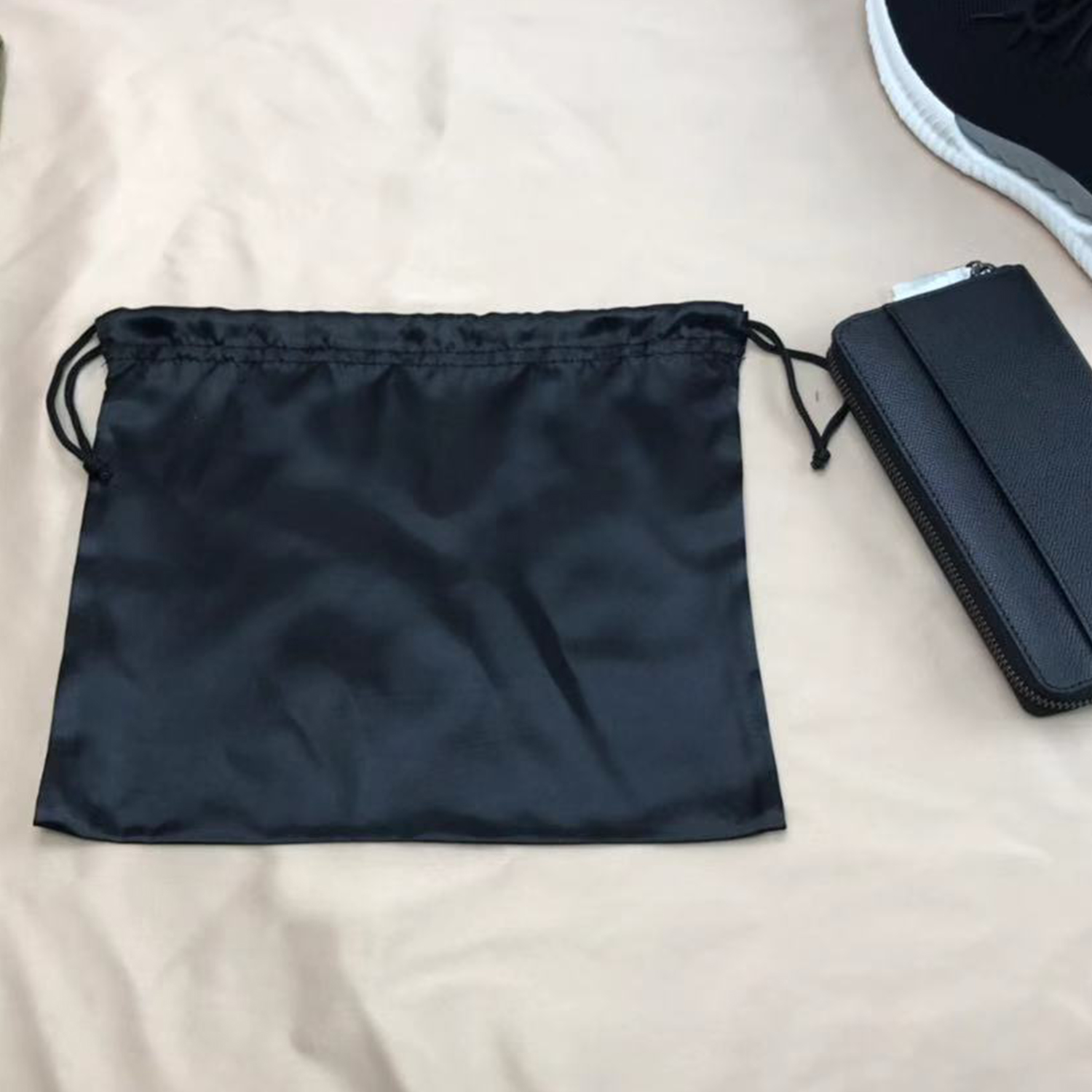 Große Haartasche aus Seidensatin mit Kordelzug, Perücken, Make-up, Schmuck, Hochzeit, Party, Gastgeschenke, Aufbewahrung, staubdichte Verpackung, wiederverwendbare Taschen