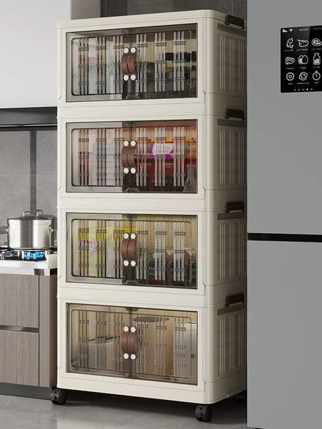 Armário de armazenamento multi-cena dobrável - solução de armazenamento compacta para uso doméstico, jardim e escritório