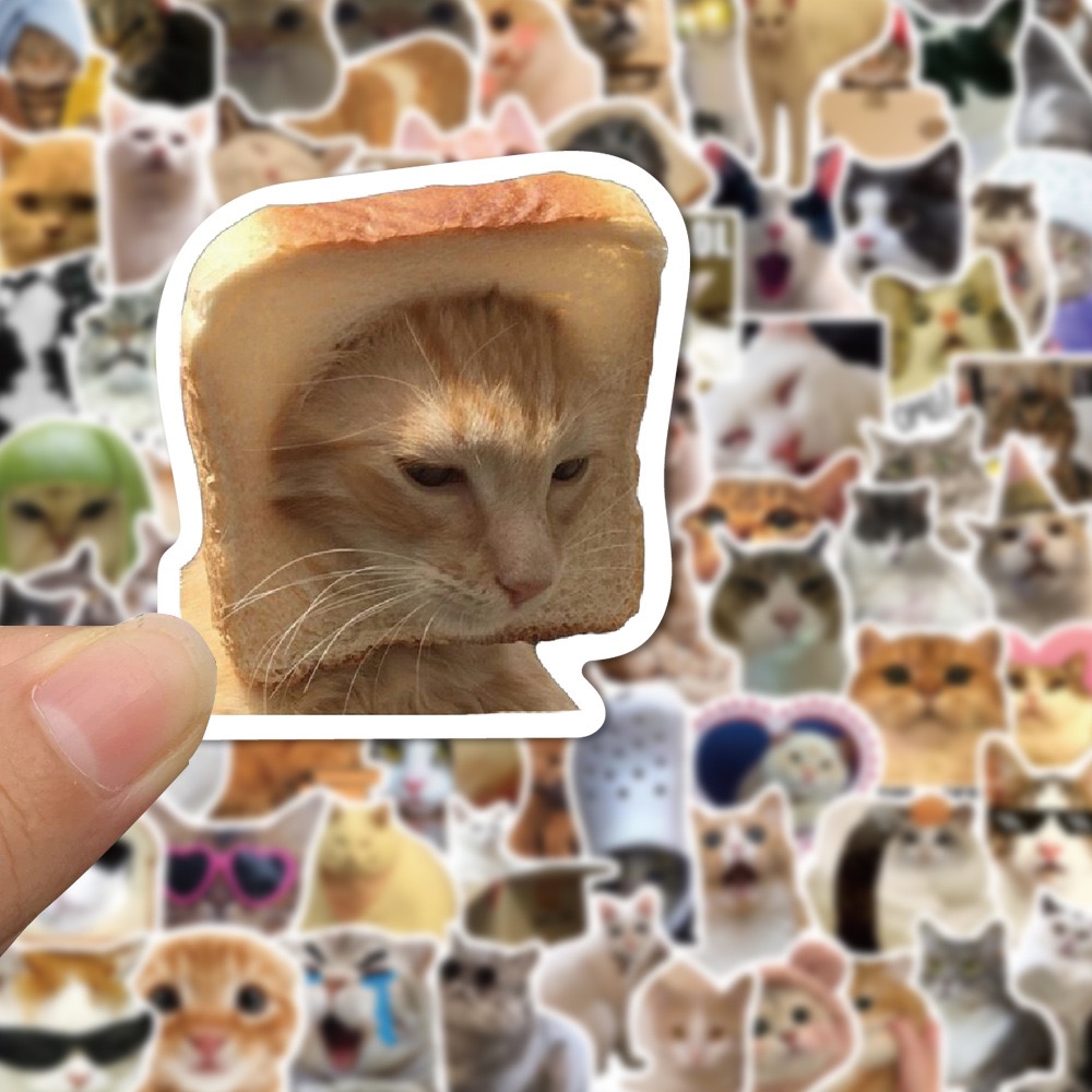 10/50/100 шт. забавные милые наклейки с изображением кота MEME и животных, кавайные наклейки, скрапбукинг, ноутбук, чемодан, ноутбук, скейтборд, наклейка, игрушка