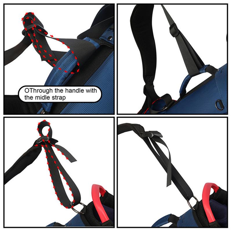 Golf Bag Straps Replacement Comfort Double Shoulder Adjustable Straps Nylon Backpack Straps Golf Stand Bag Shoulder Strap