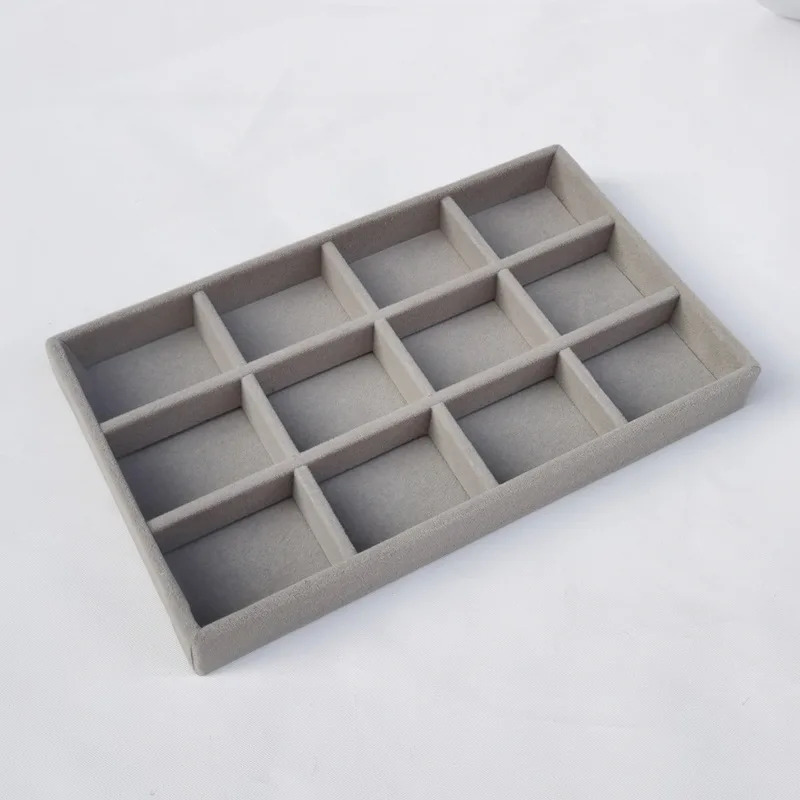 1PC Velvet Stackable Jewelry Display Box – Exquisite Ring, Earring & Necklace Organizer | Portable Travel Jewellery Holder