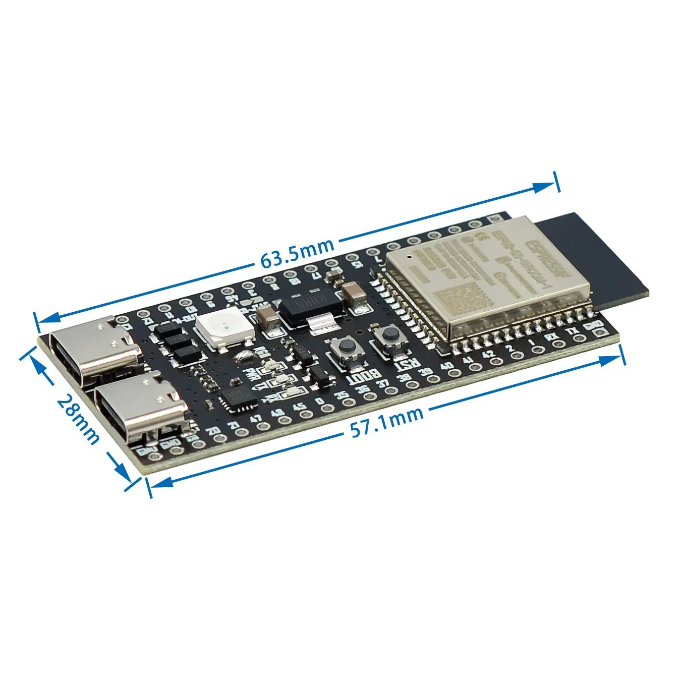 ESP32 S3 Development Boards with Expansion Adapter Kit 2.4G Wifi BT Module ESP32-S3WROOM1 N8R2 N16R8 44Pin Type-C ESP32-S3