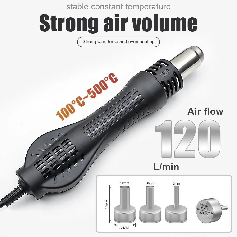 JCD 8586 สถานีบัดกรี 2 In 1 ดิจิตอล ESD เครื่องเป่าลมร้อนปืนความร้อนเชื่อมบัดกรีเหล็ก SMD Desoldering Rework Station เครื่องมือ