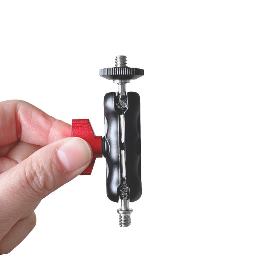 Super Clamp Camera Clamp Mount Monitor 360° Ballhead Magic Arm Double Ball Head Adapter for DSLR Camera/Gopro/LED Lights/phone