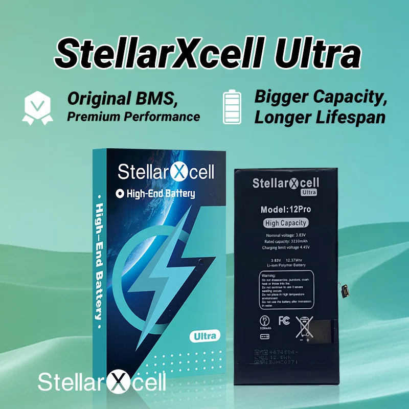 StellarXcell Ultra Original Battery High capacity Cell for iphone 7037 TI for 11 Xs 12pro mini 13 14 15 pro max ip7 ip8 plus Xr