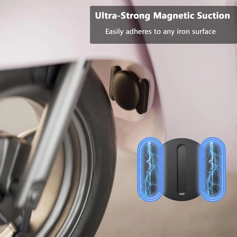 4er-Pack IOS GPS Smart Tag für Apple Find My Tracker Kits mit starker magnetischer Saugnapf, Silikonhülle, Anti-Verlust für Skateboard-Auto