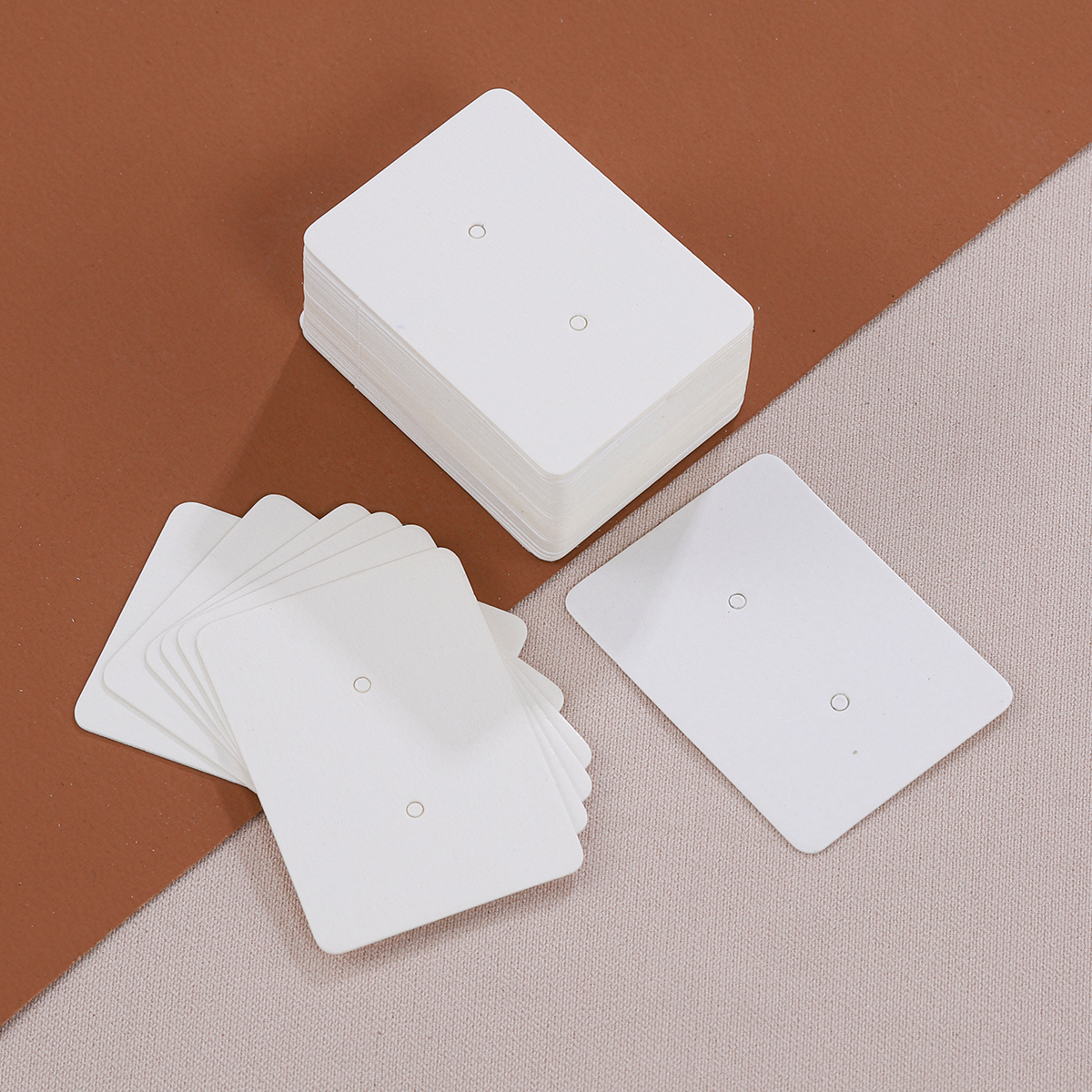 50pcs 2.5x3.5cm Earring Display Card Packaging Ear Studs Card for DIY Jewelry Gift