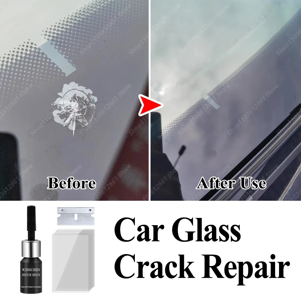 Car Glass Repair Window Cracks Gone Kit Remove Scratch Automobile Truck Motorcycles Broken Repair Windscreen Crack Recovery Set