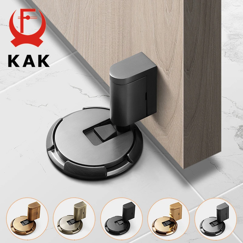 KAK Robuster magnetischer Türstopper, mechanischer Türstopper, verstellbarer Türhalter, nicht stanzender Aufkleber, Möbeltürbeschläge