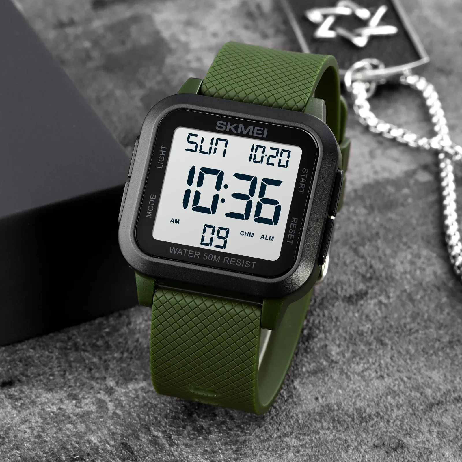 SKMEI1894 Sveglia da uomo Crono Orologio 5Bar Orologi militari impermeabili Display a LED Shock Orologio digitale reloj hombre Sport all'aria aperta Wat