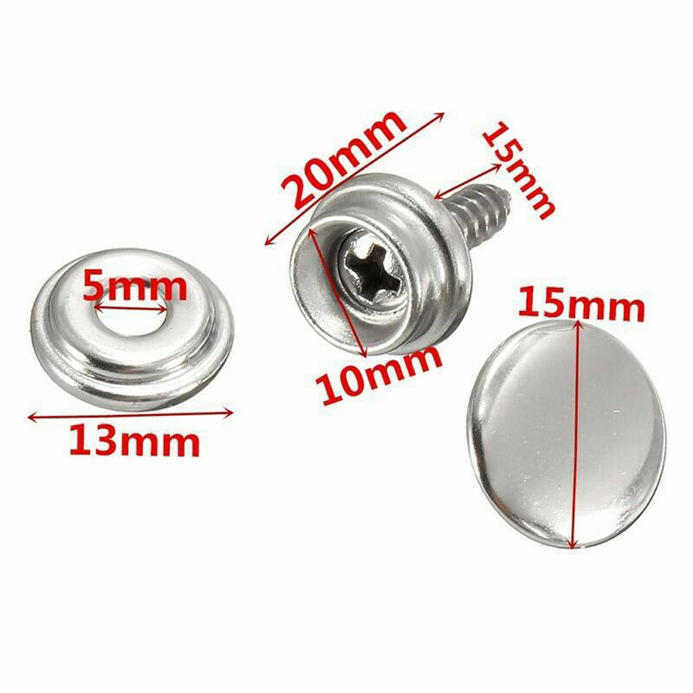 30 Cái/bộ Tích Tắc Dây Đồng Hồ Vải Capos Vít Lều Mềm Thuyền Vải Nắp Dụng Cụ Ổ Cắm Nút Xe Tán Phụ Kiện