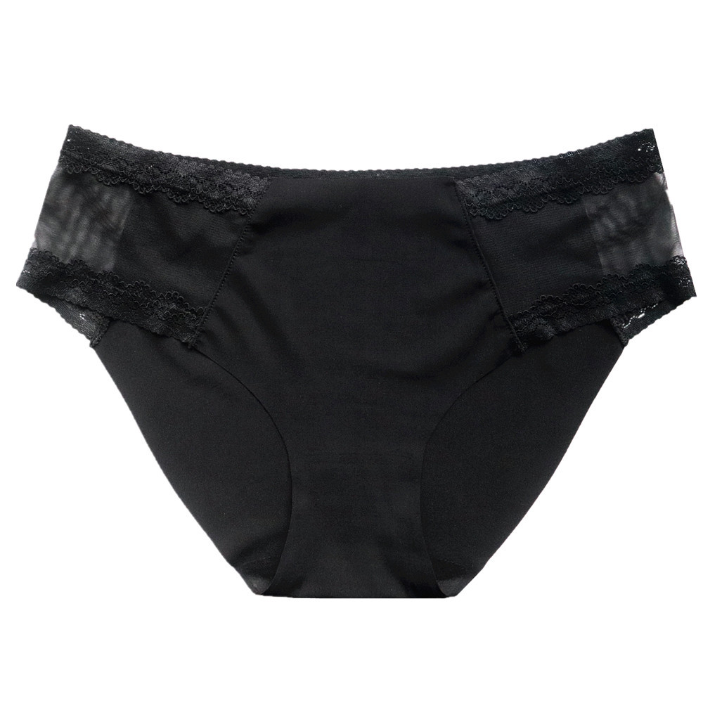 Roupa Íntima Sexy de Renda Antibacteriana 7A, Sem Costura, Decote Baixo, Confortável e Respirável, Serviço de Design Personal...