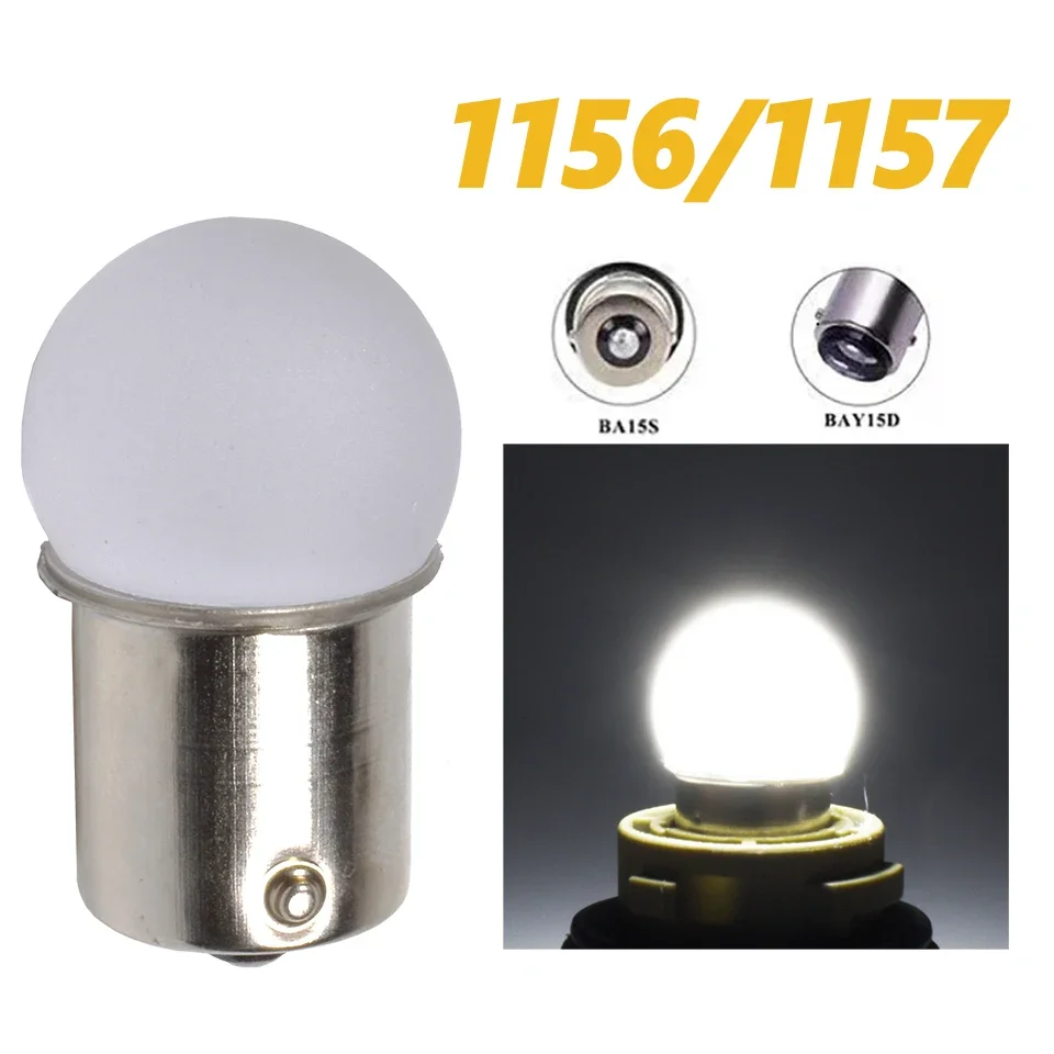 \ Bombilla Led acrílica 1156 1157 P21w P21/5w R10W Ba15s Bay15d accesorio de lámpara automotriz para motocicleta Envío Directo compatible