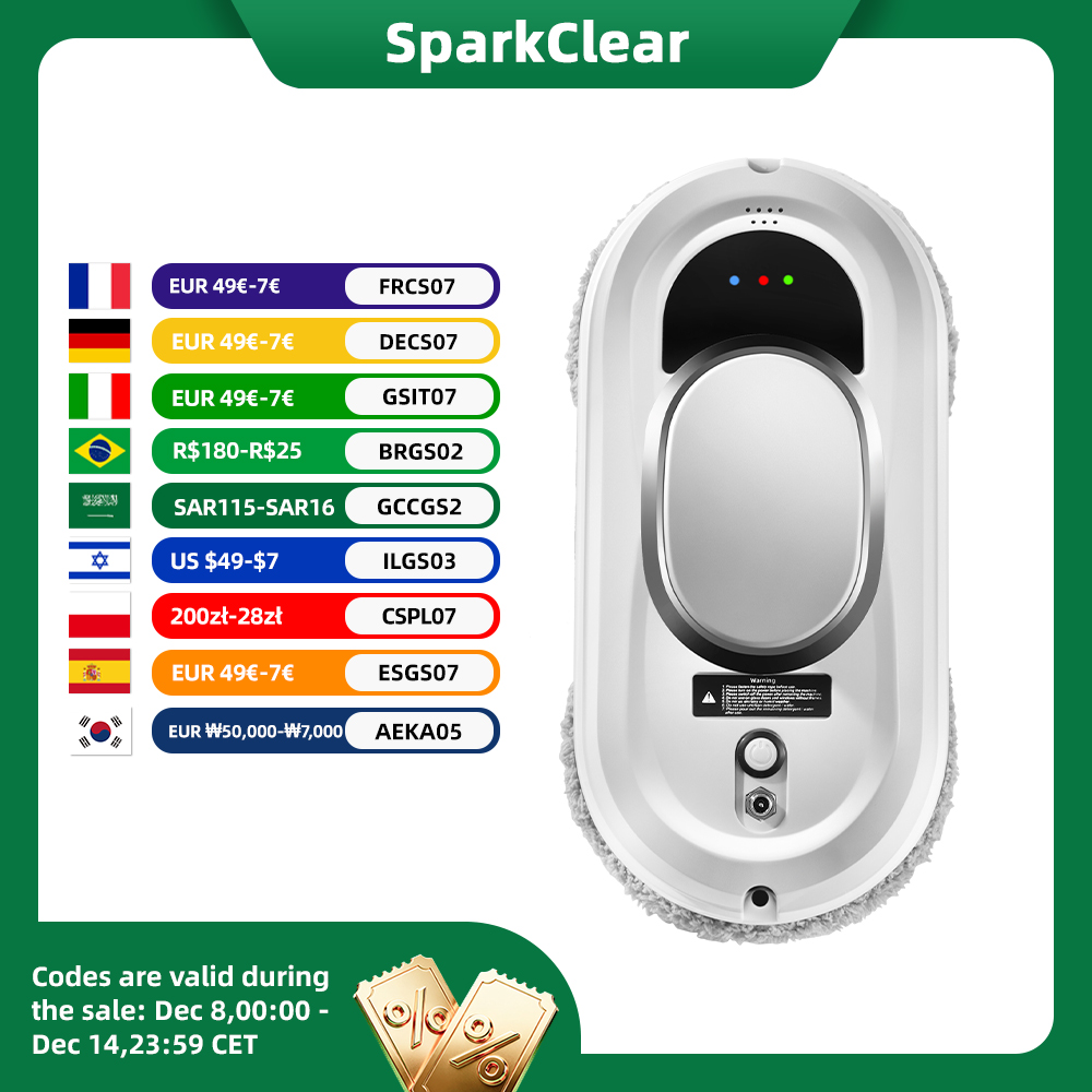 Window Vacuum Cleaning Robot Smart Window Glass Washer Electric Glass Limpiacristale Remote Control Automatic Window Cleaner