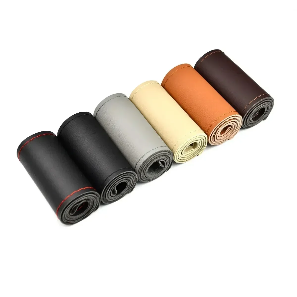 Kunstleer Stuurhoes Antislip Vlechthoes Voor Stuurwiel 37 Cm-38 Cm Stuurwiel Protector