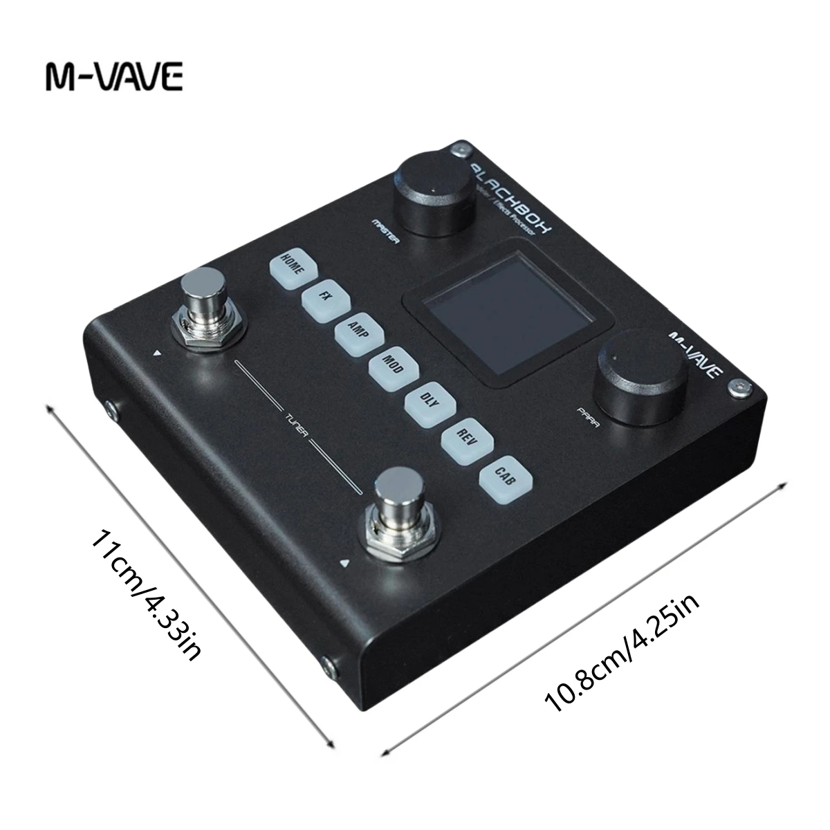 M-VAVE Blackbox Chitarra/Basso AMP Modeler Processore multieffetto ricaricabile per basso elettrico