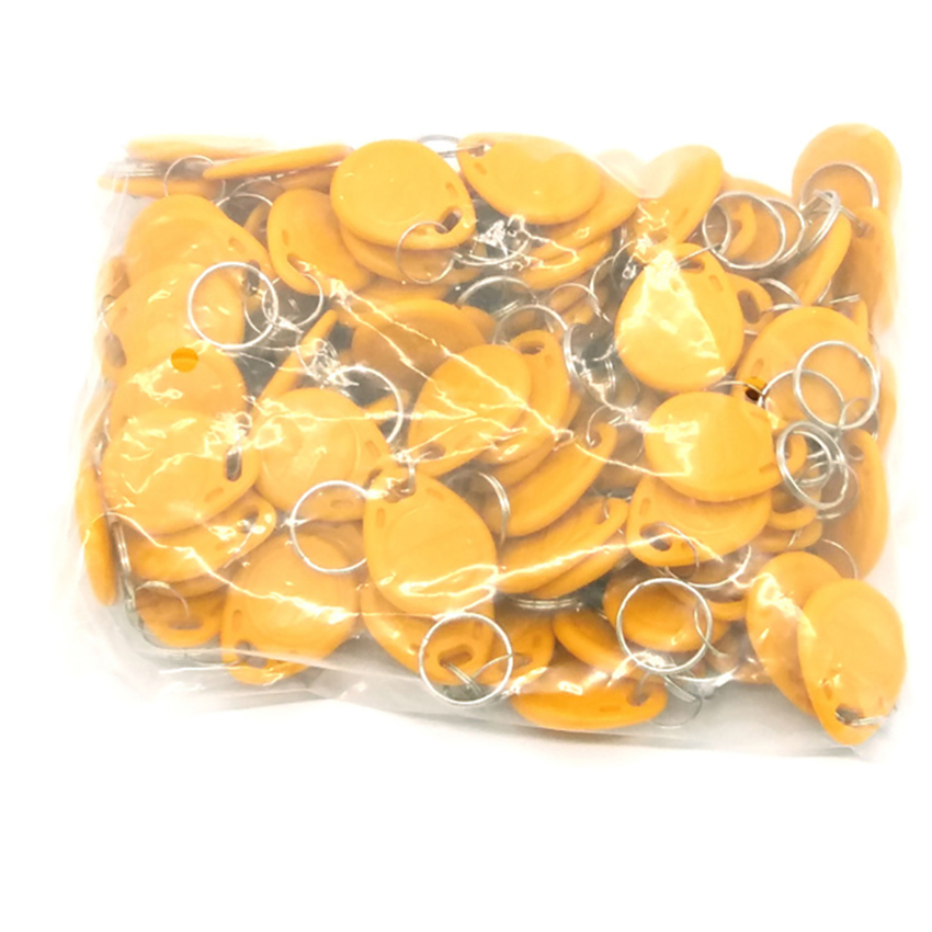 100pcs RFID Tag 125KHz Proximity RFID Card Keyfobs Key Fob Access Control Smart Card 11 Colors Keyfob Read-only
