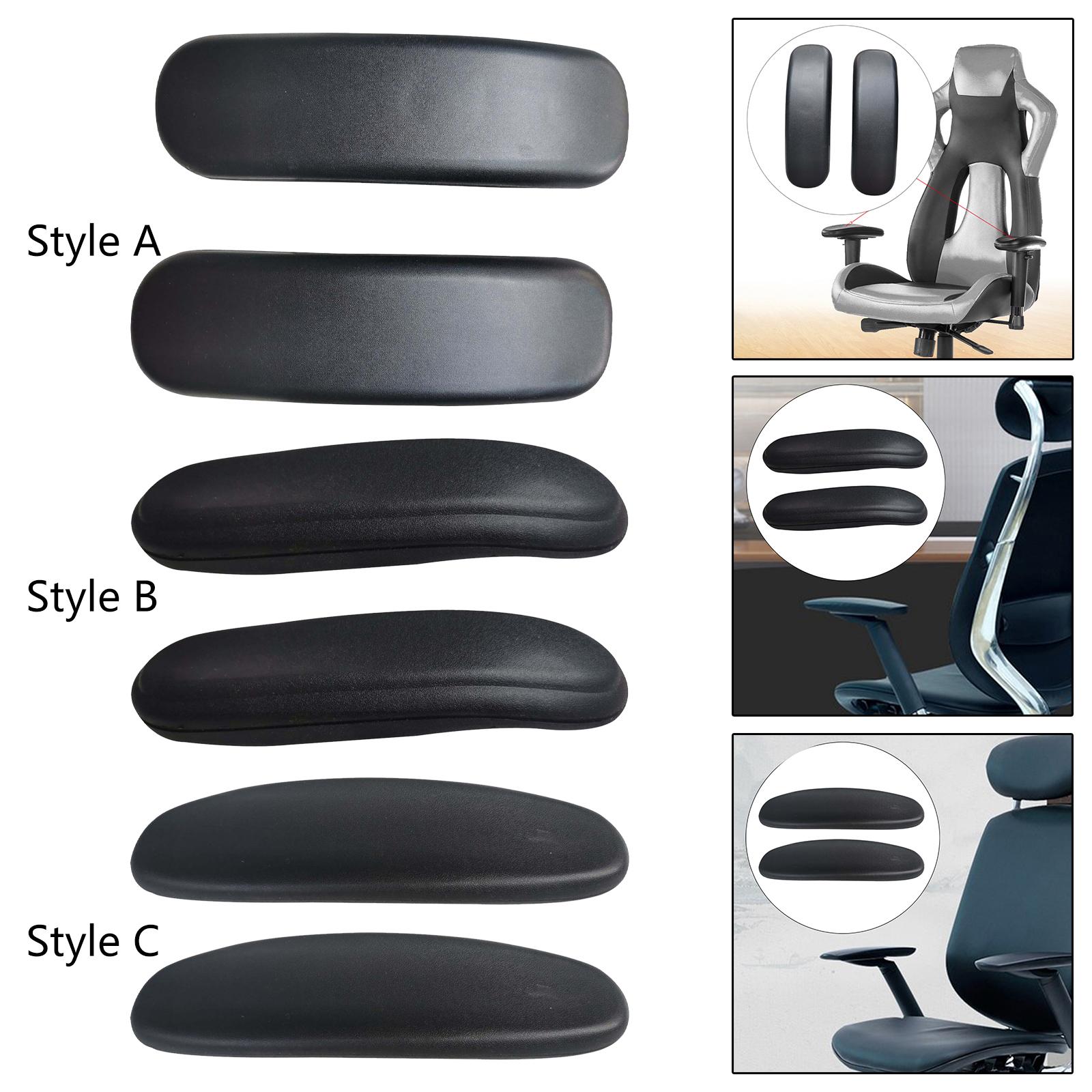 Con tornillo, 2 piezas, accesorios, fundas para brazos para sillas de oficina, cojines, almohadilla cómoda para reposabrazos, reposabrazos de repuesto para silla de juegos