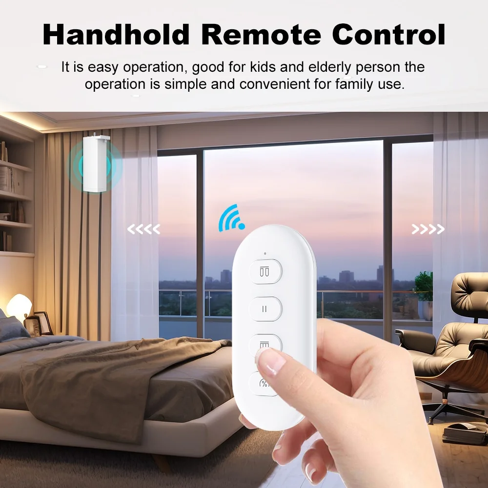 Inteligentny silnik do zasłon Smart Tuya Zigbee/WIFI, elektryczny, automatyczny, super cichy, inteligentny, obsługa głosowa Alexa Google Assistant