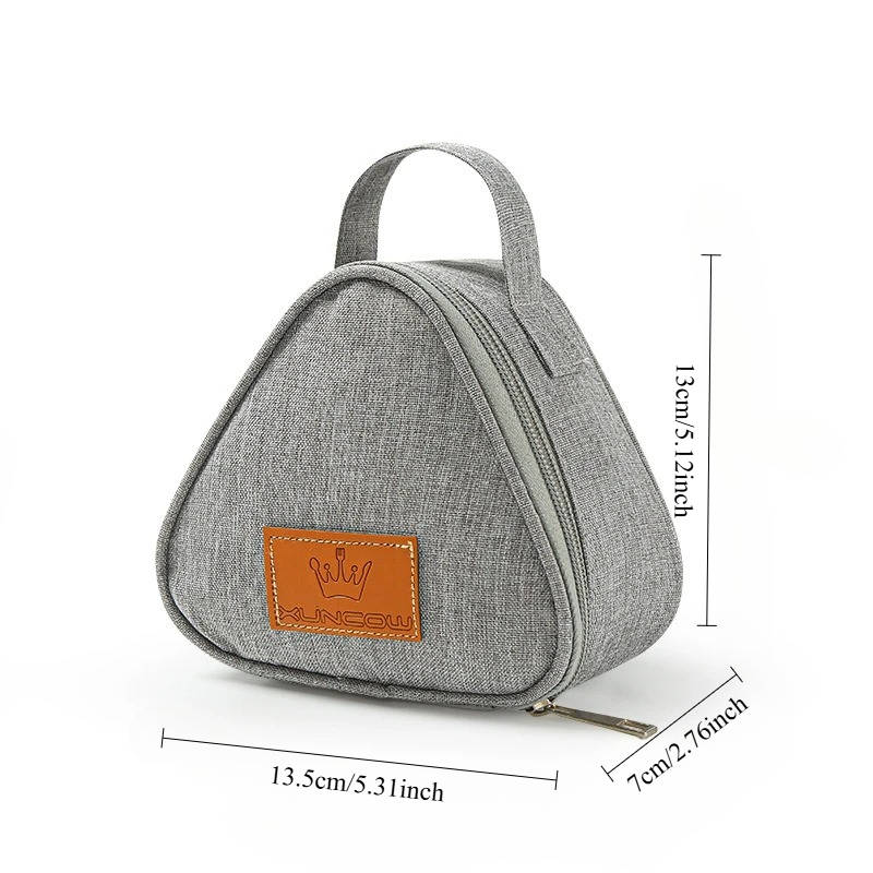portable triangle insulation bag Rice and vegetable roll bag lunch bag milk sandwich egg breakfast bag insulation bag
