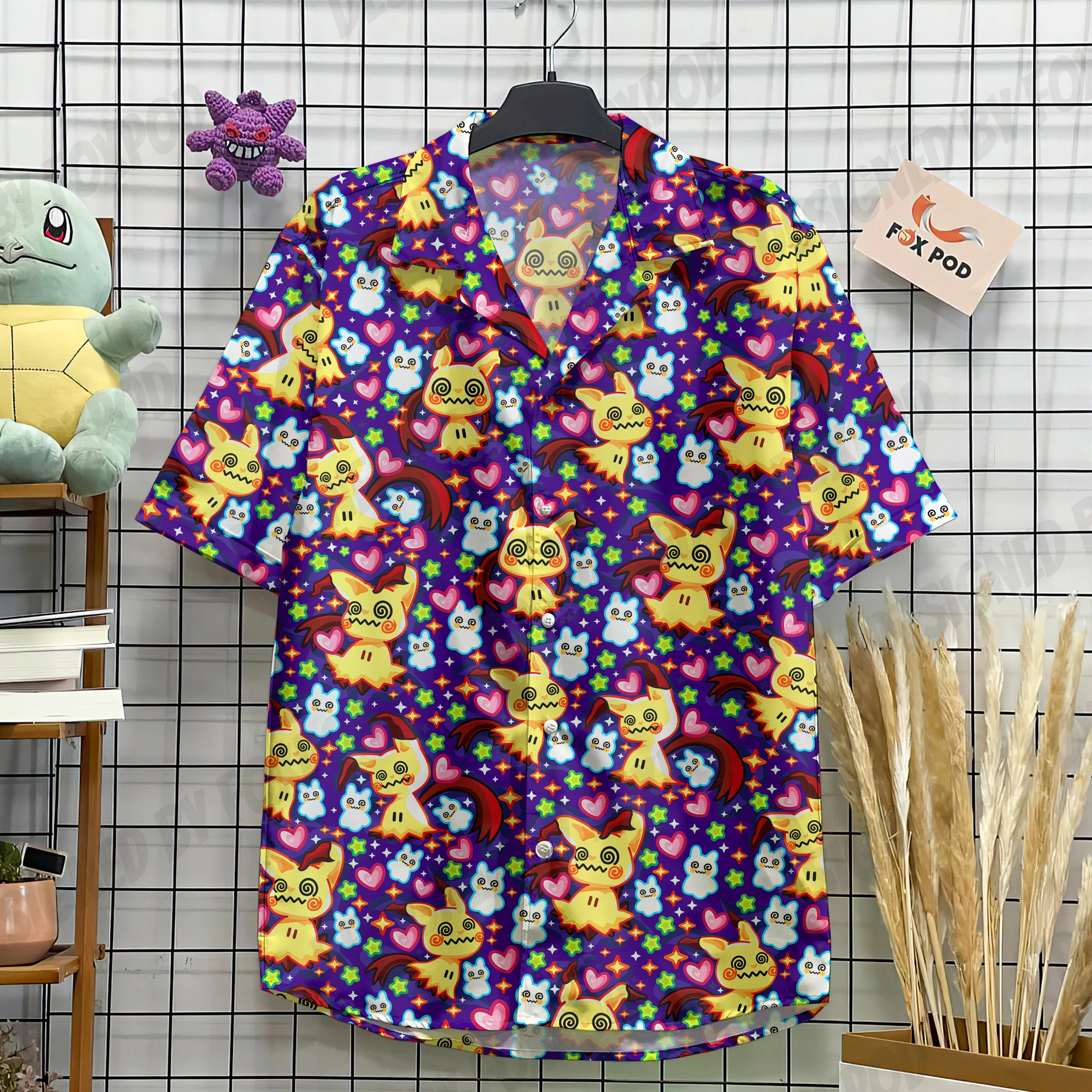 Camicie hawaiane da uomo per uomo Casual Cartoon Camicie stampate in 3D Camicette da spiaggia larghe a maniche corte Top oversize Camicias homme