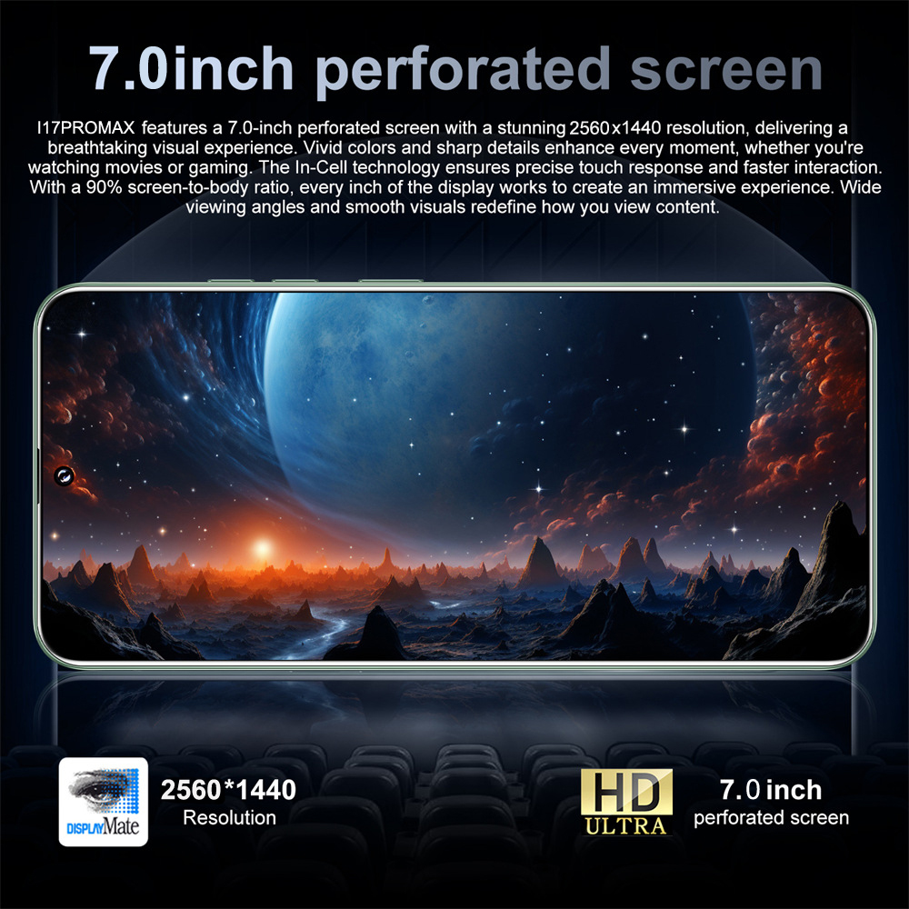 2026 HOT i17 Pro Max Cellphones Original 7.0HD 5G Dual Card Cheap Smartphone 8000mAh Android Global Version Mobile Cell Phones
