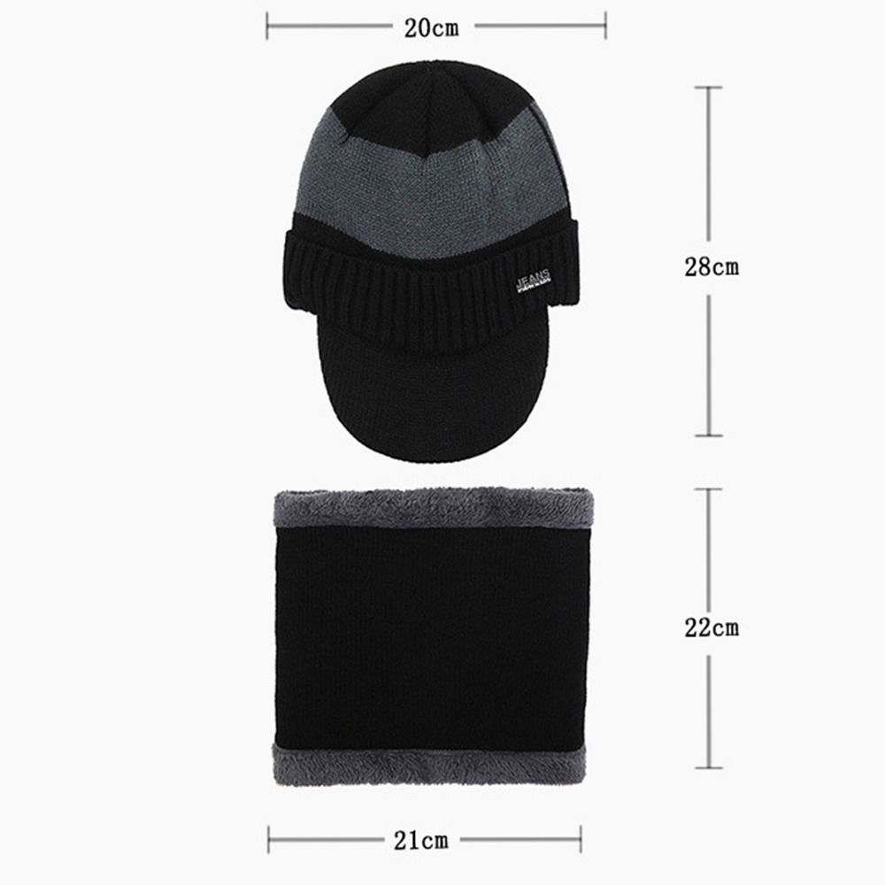 New Breathable Winter Warm Hat Knitted Beanie Plus Fleece Skullies Beanies Hat Cold Protection Ski Cap Men