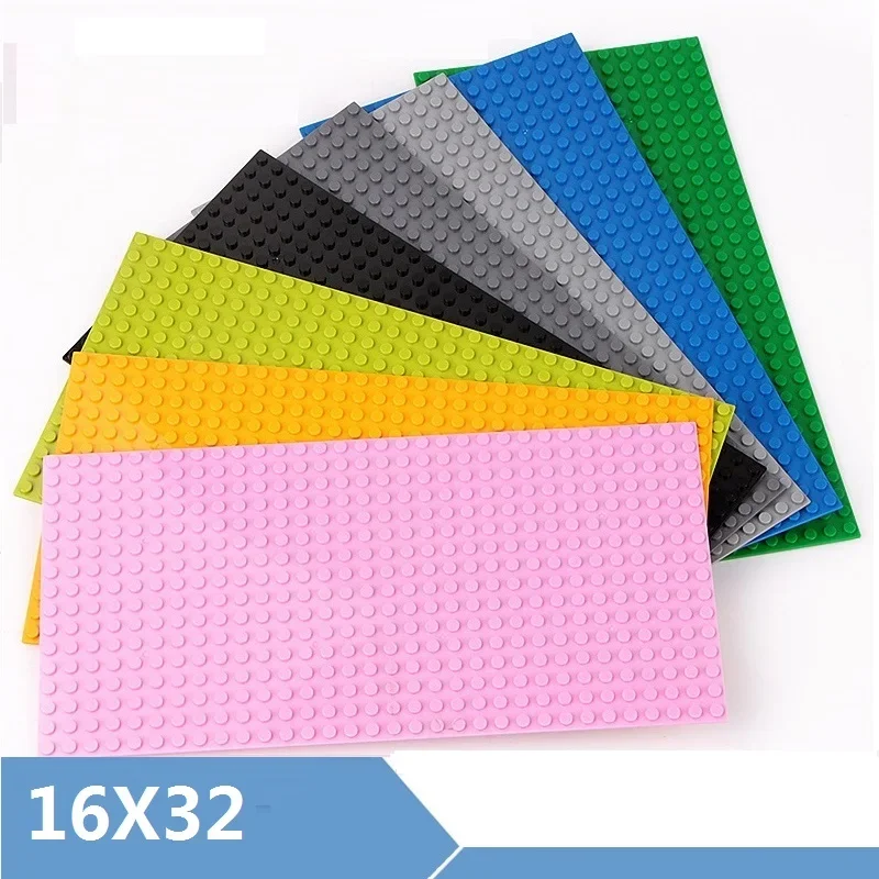 Baseplate 32*32 16X32 จุดสองด้านแผ่นบล็อกอาคารคลาสสิกฐานแผ่นอิฐของเล่นเด็กเข้ากันได้กับแบรนด์หลัก