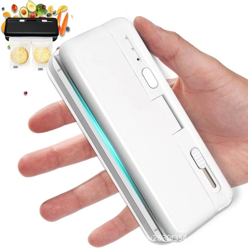 Mini Plastic Bag Sealer Heat Bag Sealing Machine Food Packaging Plastic Bags Sealer Clip Bag Handheld Rechargeable Heat Sealer