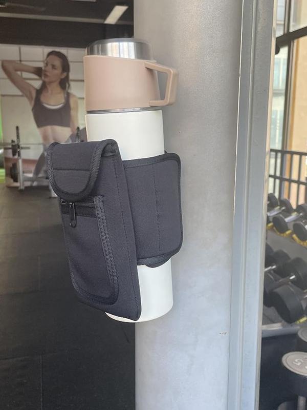 Bolsa magnética portátil para garrafa de água, bolsa magnética para garrafa de água, academia, telefone, fácil fixação para superfície de metal