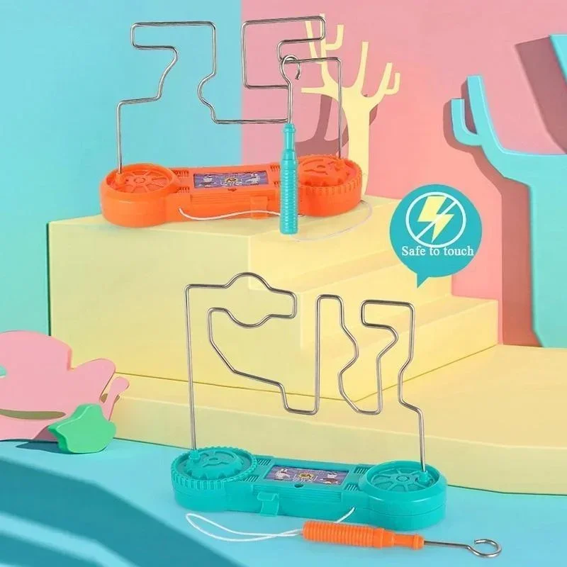 สนุกเด็กความเข้มข้นการฝึกอบรมไฟฟ้า Collision Maze ของเล่นการทดลองวิทยาศาสตร์เด็ก Early Education ปริศนาของเล่นการเรียนรู้ Props