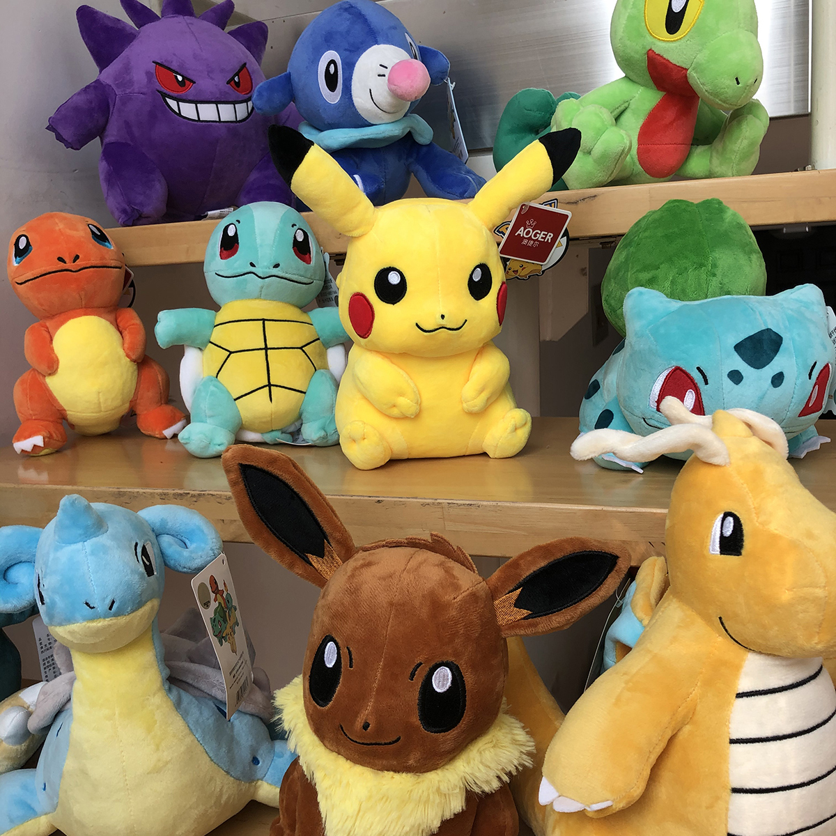 Pokemon brinquedo de pelúcia alta qualidade com tag anime dos desenhos animados pikachu charmander squirtle bulbasaur boneca de pelúcia presente para crianças