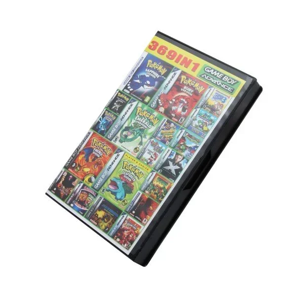 Игровой картридж GBA в стиле ретро 369 в 1, 32-битный мультиколлекционный английский язык, версия для GBA SP