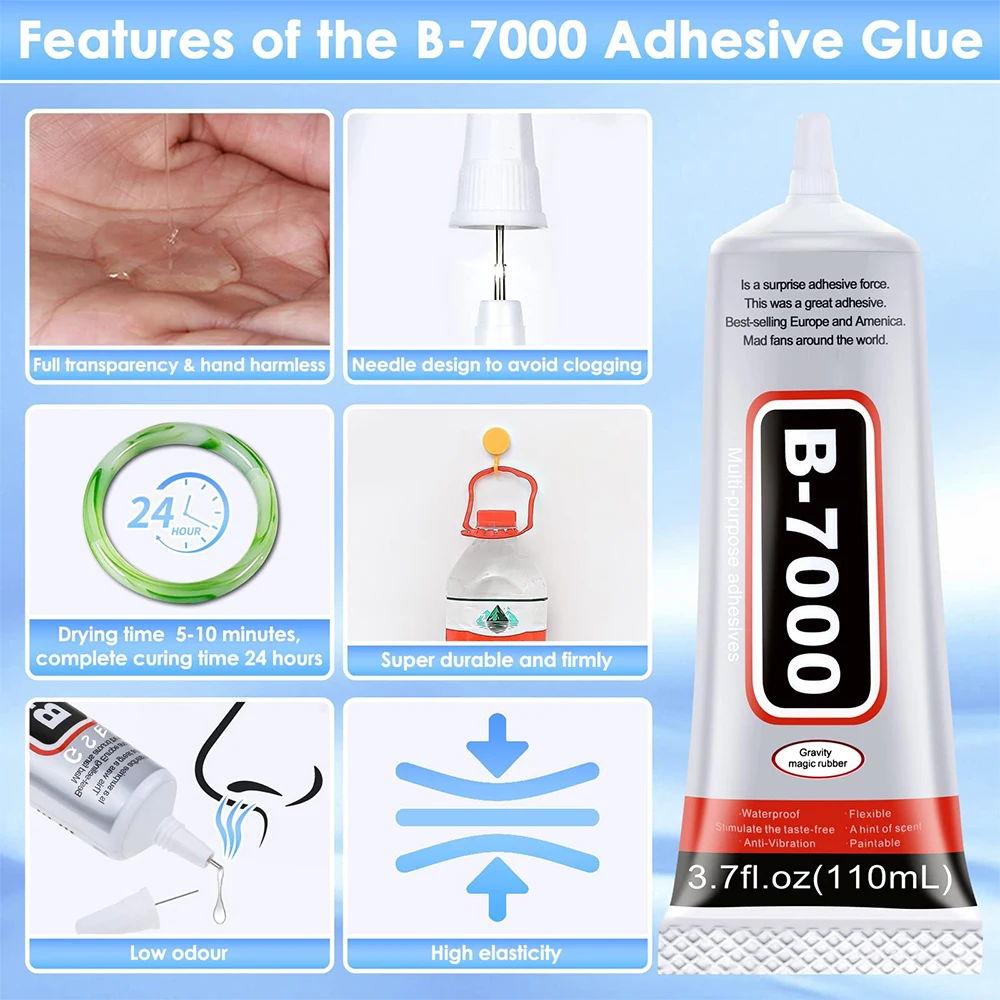 Monking กาวหน้าจอมือถือ B7000 15/25/50/100ML เครื่องประดับกาวซ่อมกาวสําหรับ DIY CRAFT แต่งหน้ารองเท้าเครื่องประดับทําเล็บ