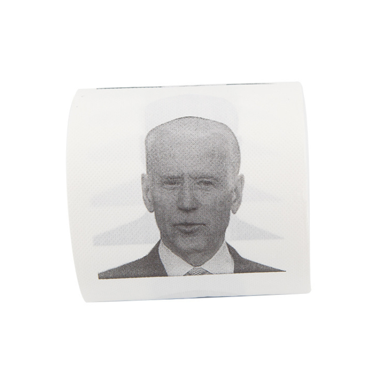 Humorous Toilet Paper Creative Funny Donald Trump Printed Toilet Paper Pure Wood Pulp Non Fading Bathroom Roll Paper