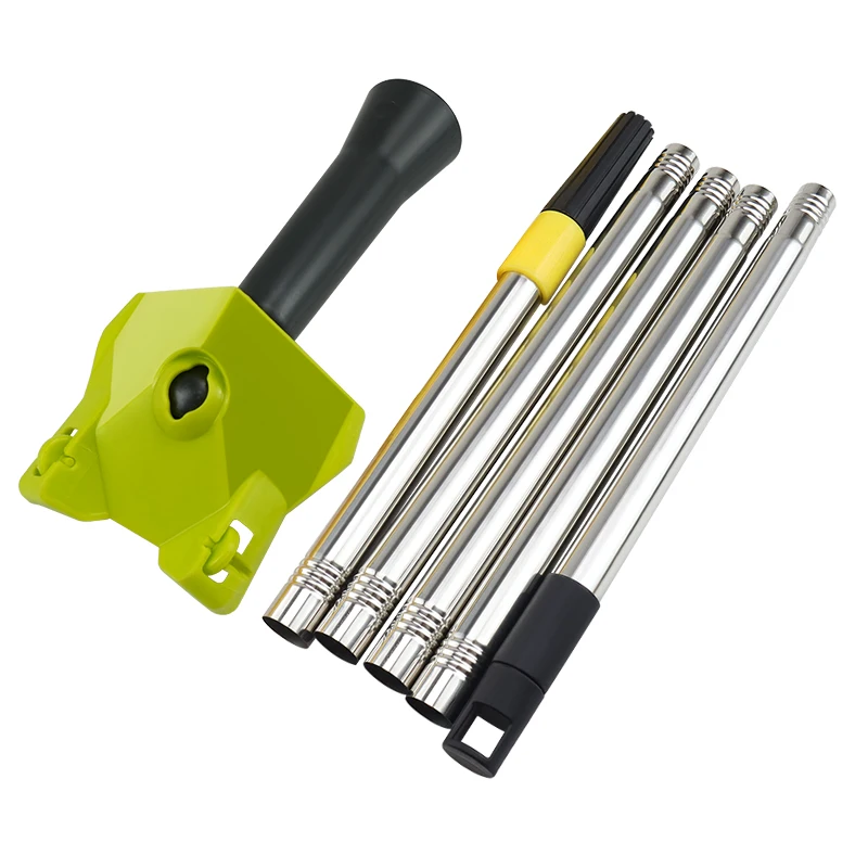 Raspador de masilla, cuchillo de plástico para paneles de yeso, acabado de esquina, herramienta de limpieza de estuco con poste de extensión de rodillo retráctil portátil