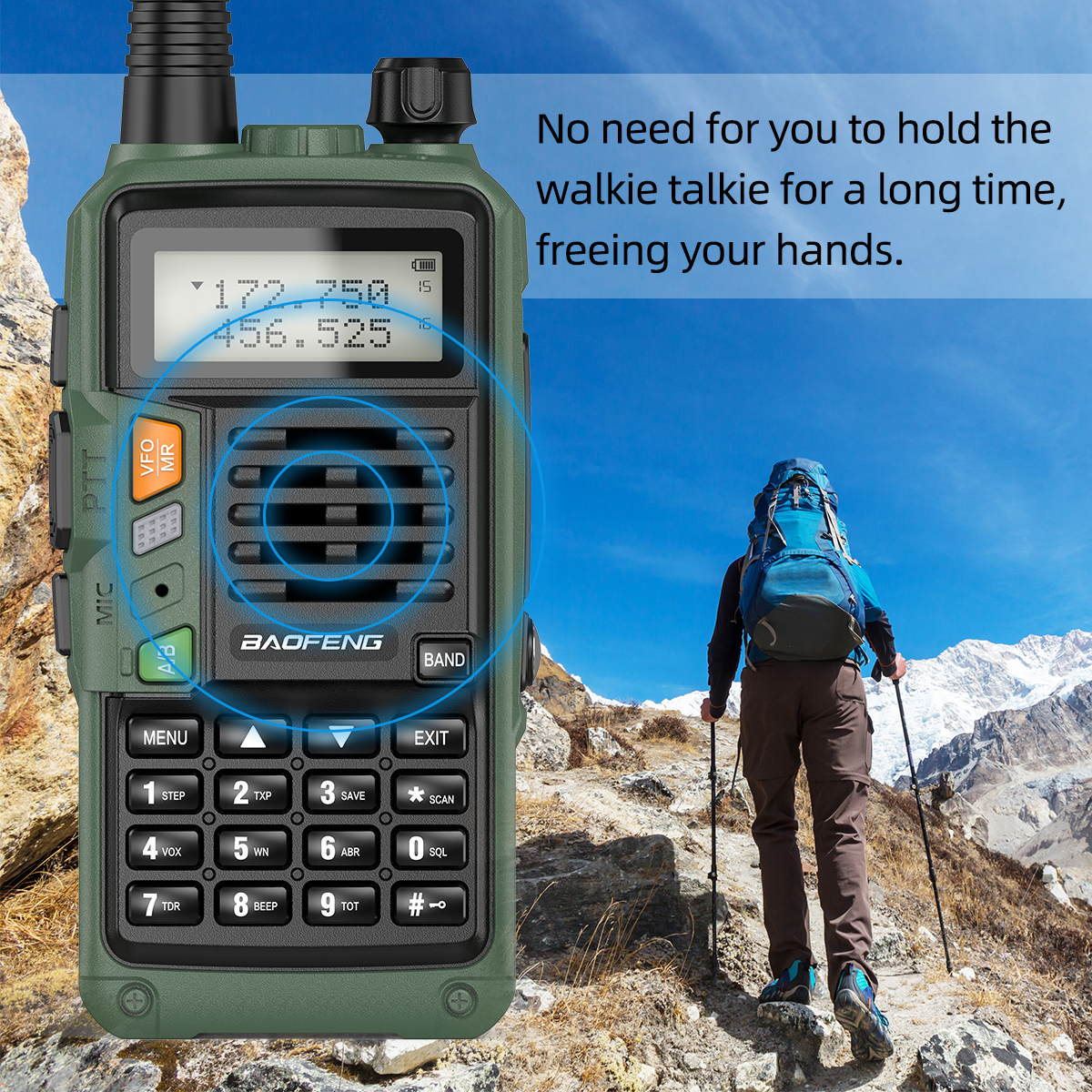 1/2PCS BaoFeng UV-S9 Plus Walkie Talkie USB Ladegerät VHF UHF Tragbare 10km Long Range UV-5R Verbesserte Version Zwei Weg Radio