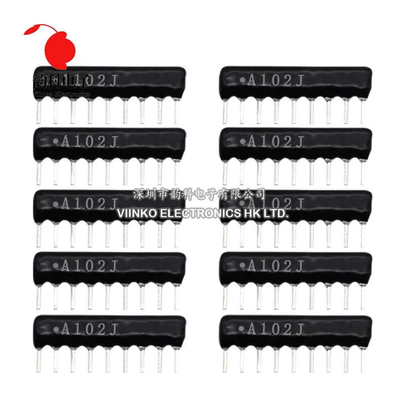 10 Uds 9PIN 8PIN 7PIN 6PIN 5PIN conjunto de resistencia de red de exclusión DIP 100 220 470 680 1K 1,2K 1,5K 2K 2,2K 4,7K 5,1K 10K 100K ohm