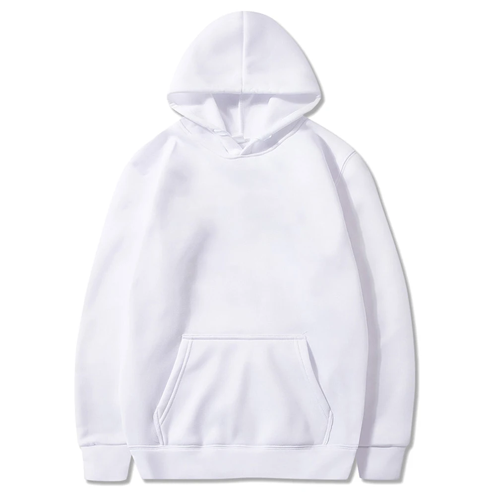 Sudaderas con capucha para hombre, jersey informal para primavera y otoño, sudaderas con capucha de Color sólido, sudadera negra de gran tamaño, Top para hombre