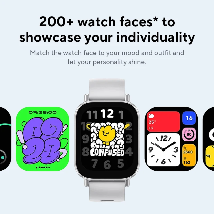 Глобальная версия Xiaomi Redmi Watch 5 Active 2-дюймовый дисплей До 18 дней автономной работы 140+ режимов тренировки Bluetooth Calling 5ATM