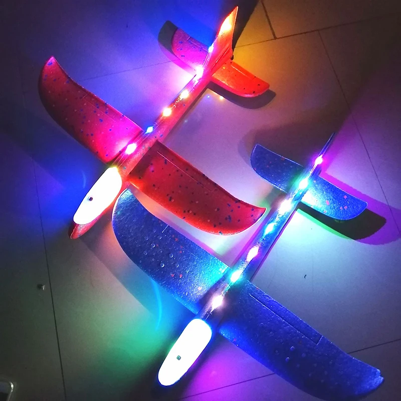 50/33 ซม.โฟมเครื่องบินเครื่องร่อนมือโยนเครื่องบิน Light Inertial Bubble Planes กลางแจ้งเปิดตัวเด็กของเล่นเด็กของขวัญ