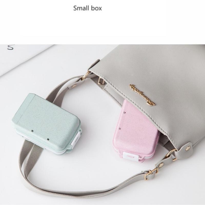 1Pc ポータブルミニピルボックス医療キットビタミン丸薬ボックス収納ボックス丸薬容器健康旅行用品