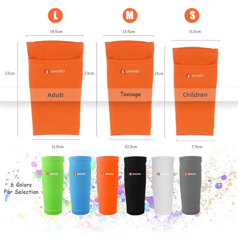 ชุดฟุตบอล Shin Guard Pads แขนเด็กชาย Unisex การฝึกอบรมป้องกันฟุตบอลอุปกรณ์เสริม Futbol accesorios