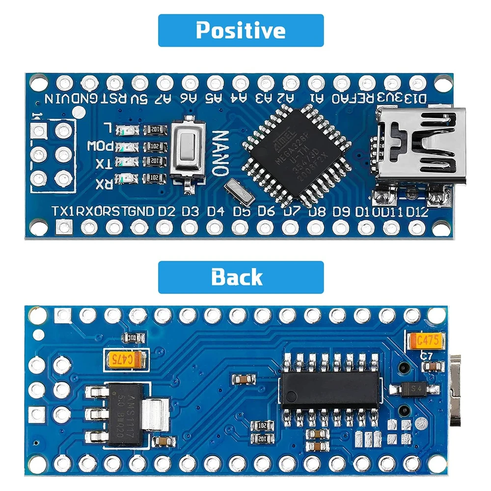 Nano 3.0 Mini Loại-C Micro USB Với Bộ Nạp Khởi Động Tương Thích Nano Bộ Điều Khiển Cho Arduino CH340 USB Driver 16mhz ATMEGA328P