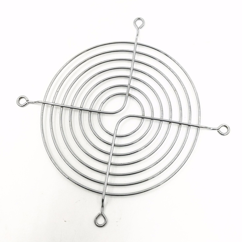 120 mm x 120 mm, 90 mm x 90 mm, 80 mm x 80 mm, Metall-Lüfterschutz mit Schraube für Computergehäuselüfter